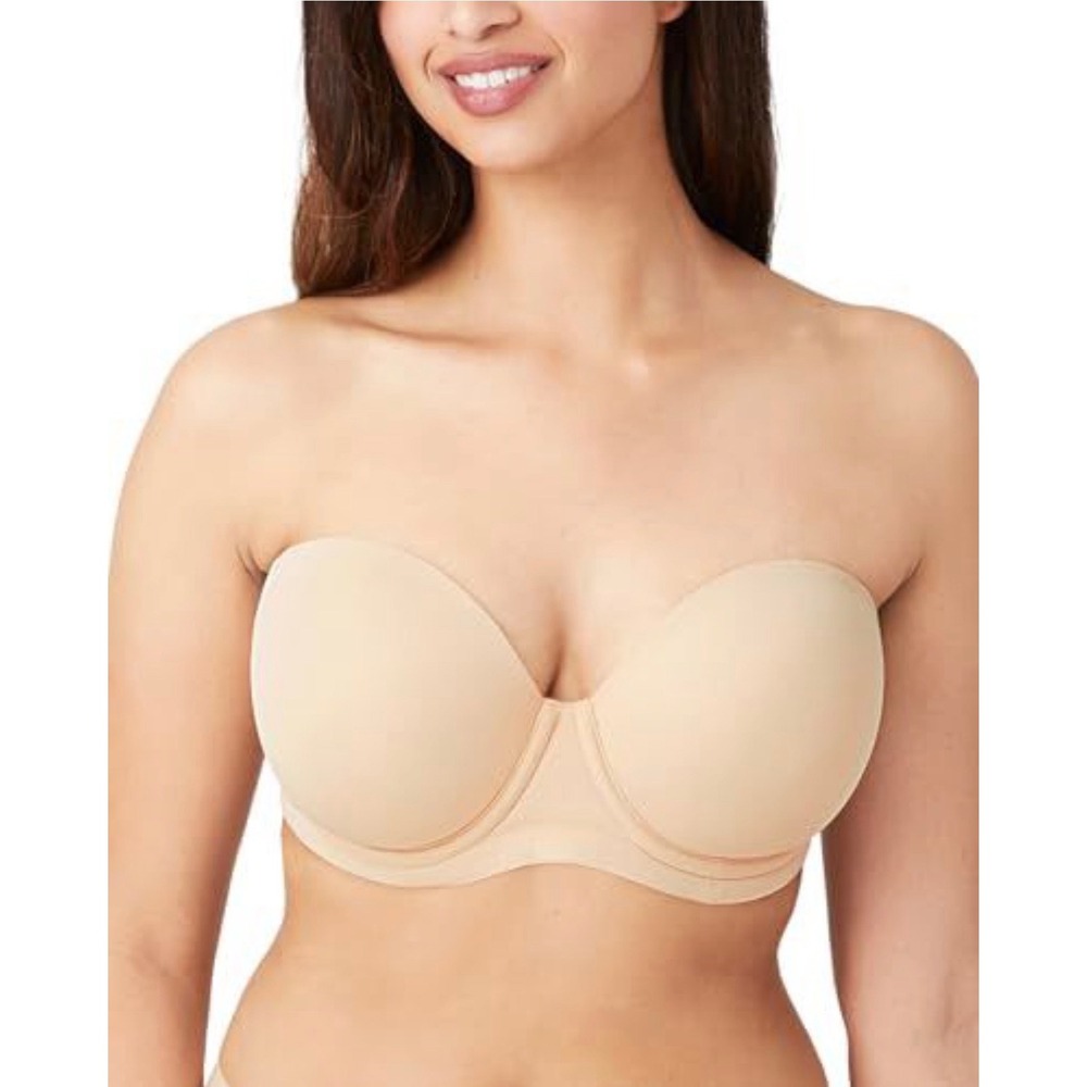 Wacoal Red Carpet Strapless Bra Womens 32C Nude Convertible Underwire 854119